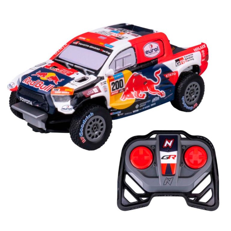 NIKKO Toyota Gazoo Racing Dakar RC Red Bull &#8211; Al-Attiyah 1:18 25 cm ajovaloilla