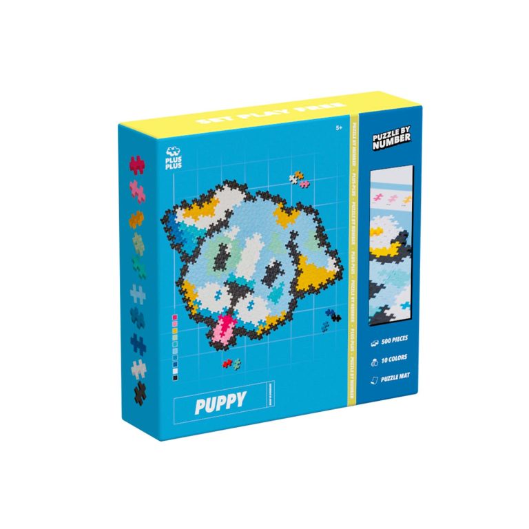 Plus-Plus Puzzle By Number Puppy 500pcs