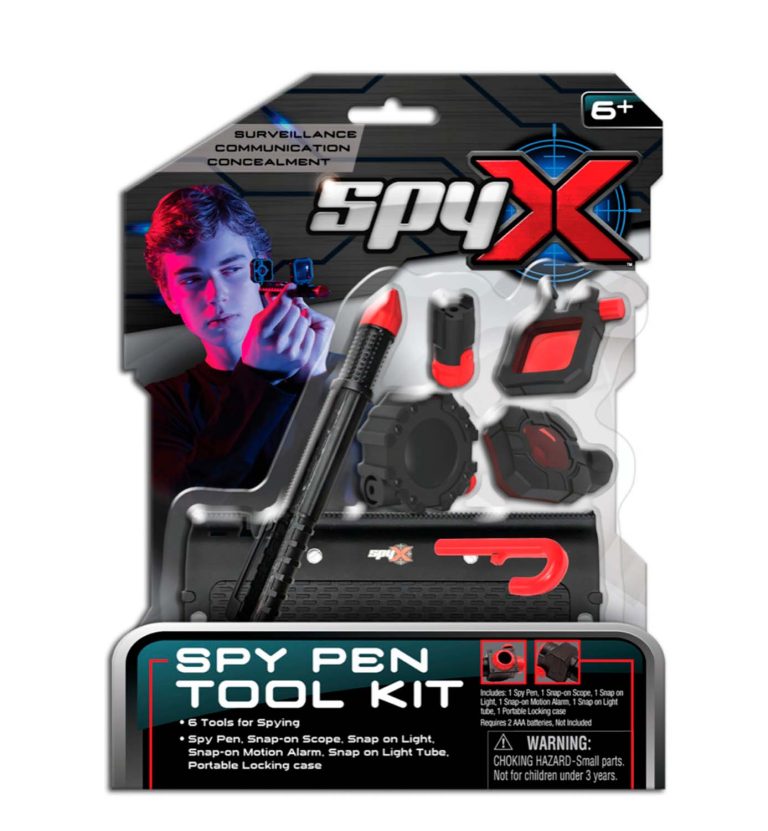 Spy X Spy Pen Toolkit -vakoilijan tarvikkeet 6 kpl