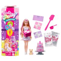 Barbie Party Unboxed Pet Birthday Series -nukke
