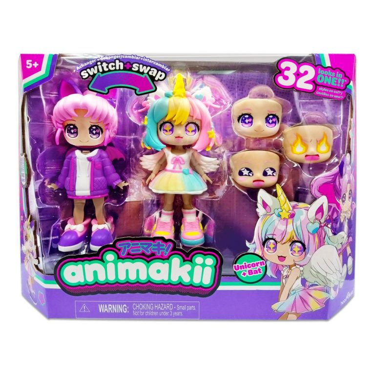 Animakii-nukke yksisarvinen/lepakko