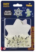 Hama pikkublister pimeässä hohtavat helmet