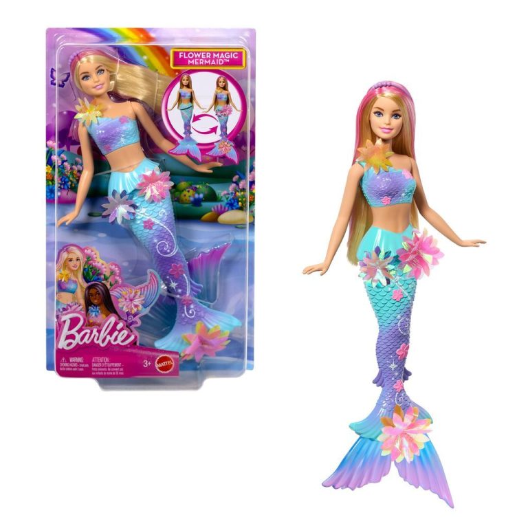 Barbie Flower Magic Mermaid™ -nukke lila