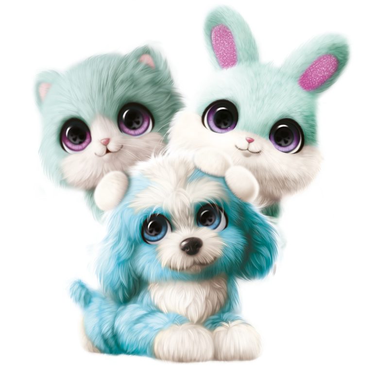 Scruff-a-Luvs -lemmikki tarvikkeineen, sininen