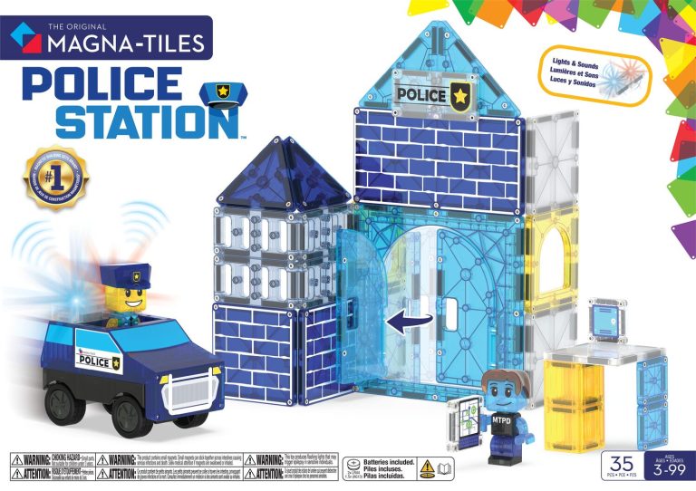 MAGNA-TILES® Police Station -poliisiasema