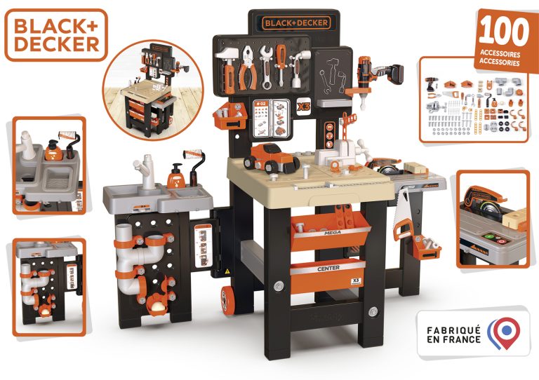Smoby Black+Decker Mega Center, työkalupenkki