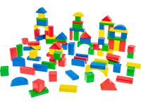 Heros Blocks Värikkäät puiset palikat 100 osaa