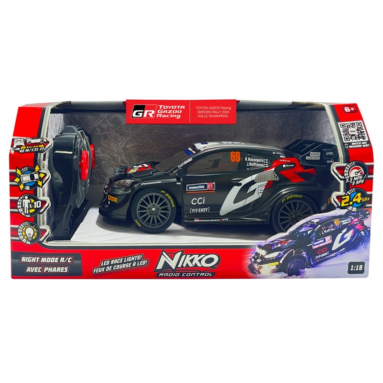 NIKKO Toyota Gazoo Racing Rovanperä Sweden Rally 2024 1:18th Radio-Ohjattava ajovaloilla