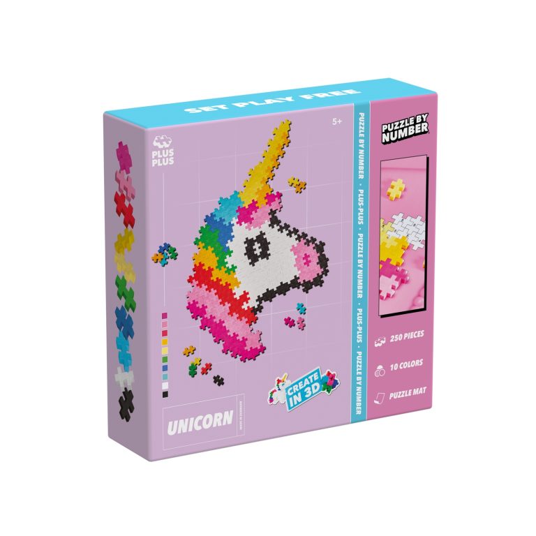 Plus-Plus Puzzle By Number Unicorn 250pcs