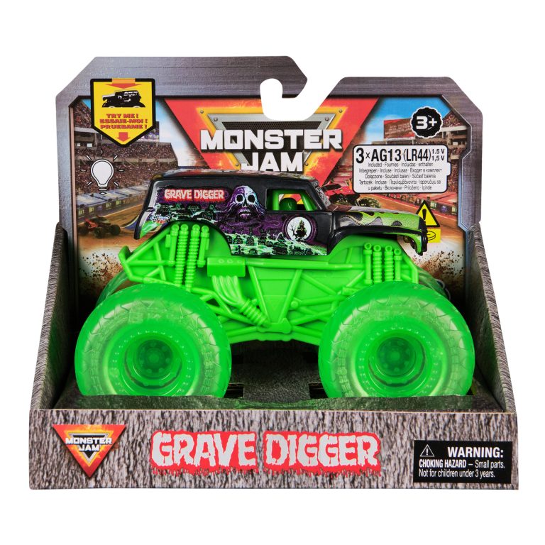 Monster Jam 1:43 Valaistuvat renkaat auto