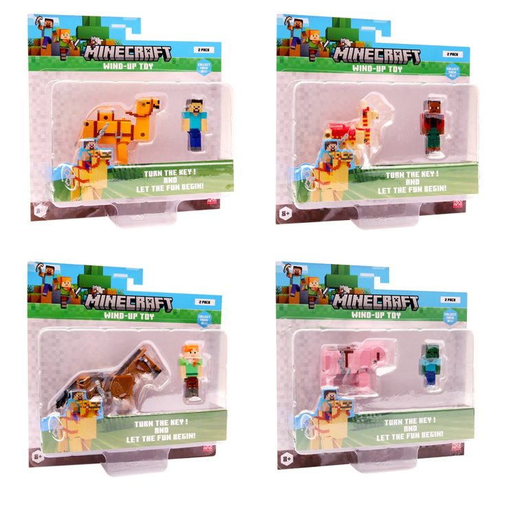 Minecraft 3D Wind-Up hahmo ja eläin