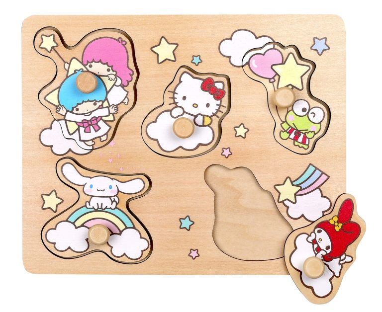 Hello Kitty &#038; Friends puinen nuppipalapeli,
