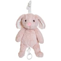 Teddykompaniet-Soittorasia Pupu vaaleanpunainen