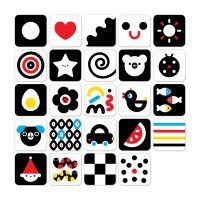 High contrast baby cards- kontrastikortit vauvalle
