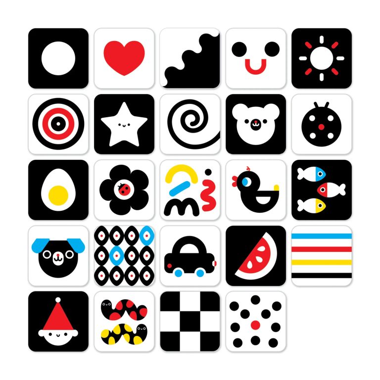 High contrast baby cards- kontrastikortit vauvalle