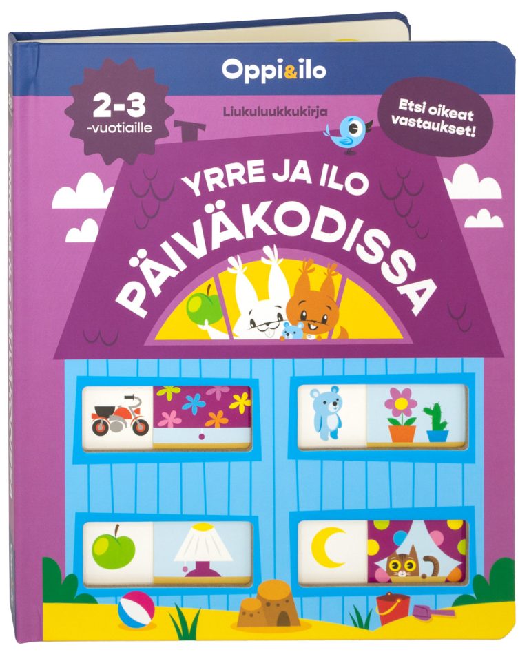 Yrre ja Ilo päiväkodissa -liukuluukkukirja