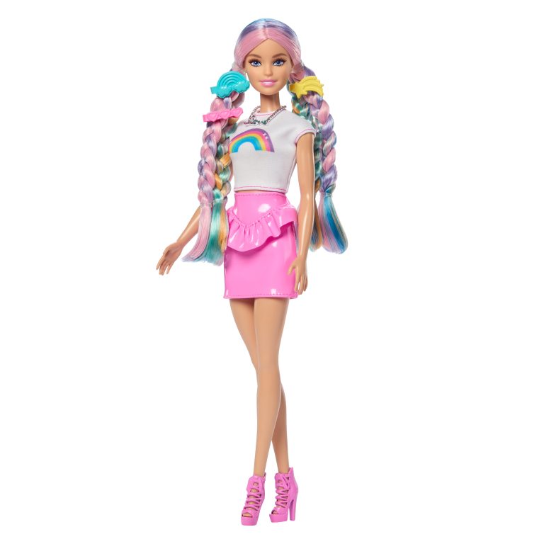 Barbie Rainbow Sparkle Hair -nukke