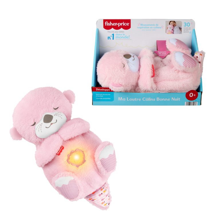 Fisher-Price Soothe & Snuggle rauhoittava vauvan pehmolelu, vaaleanpunainen