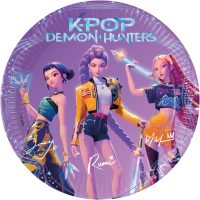 K-Pop Demon Hunters suuri pahvilautanen 23 cm 8 kpl/pkt