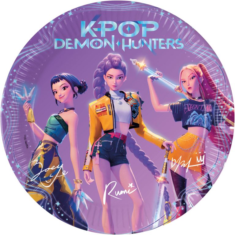 K-Pop Demon Hunters suuri pahvilautanen 23 cm 8 kpl/pkt