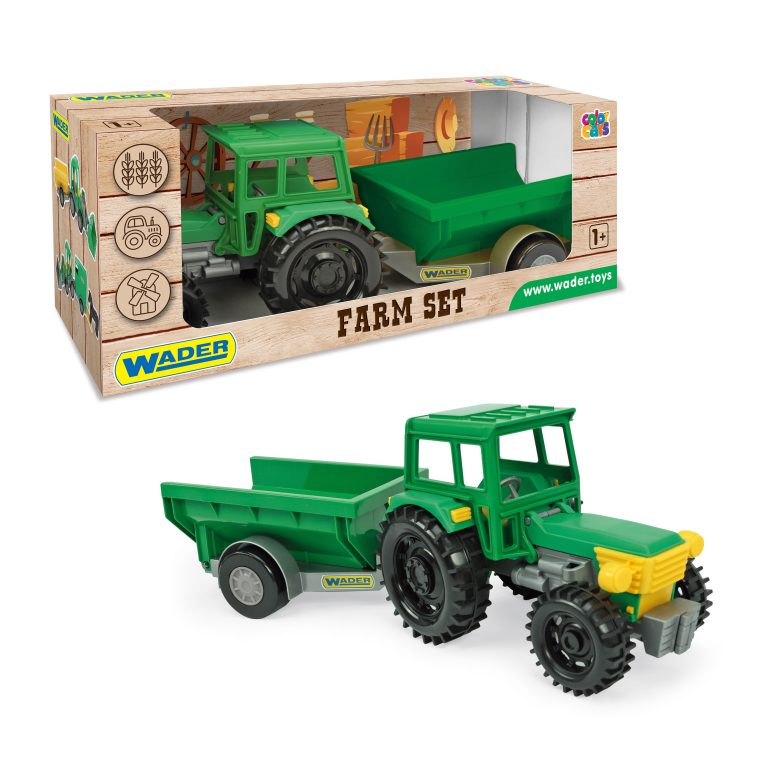 Wader traktori ja perävaunu