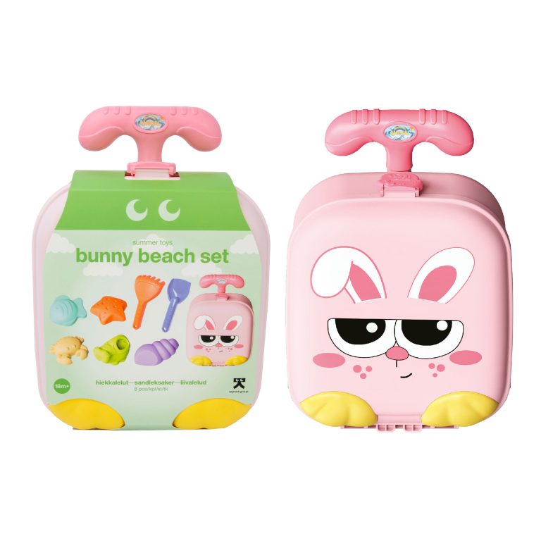 Toyrock Summer hiekkalelut matkalaukussa Pupu 8 osaa