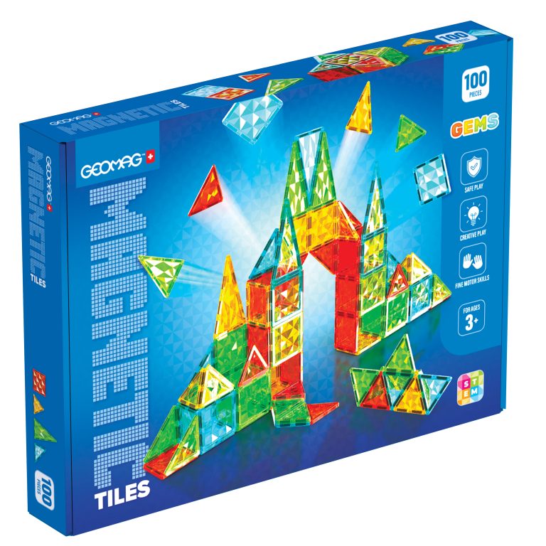 Geomag Tiles Gems Magnettinen Rakennussetti 100 osaa