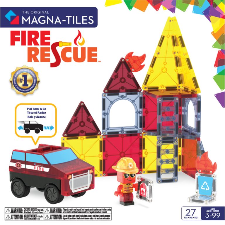 MAGNA-TILES® Palo- ja pelastusasema, 27 osaa