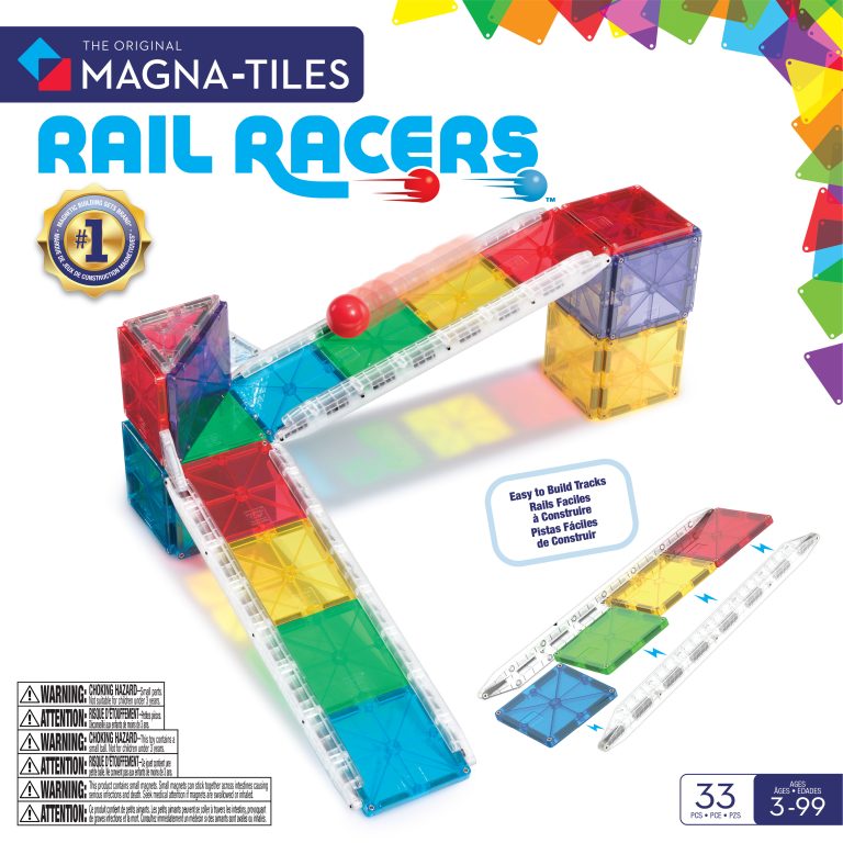 MAGNA-TILES® Rail Racer Small -kuularata, 33 osaa